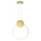 Cwi Lighting Pulley 12 in LED Satin Gold Mini Pendant 1297P12-1-602 - alternate 2